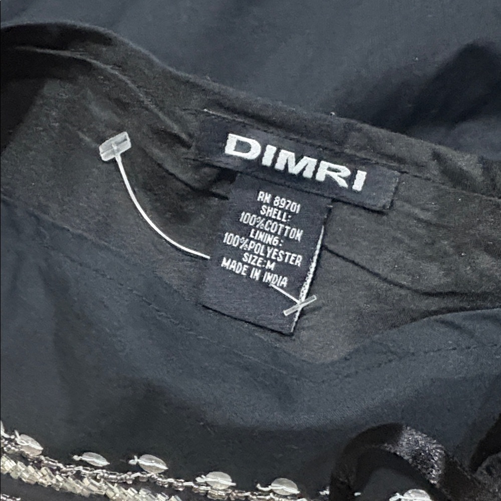 DIMRI Sequined boho gypsy skirt size medium. New without tags. Black tan - Picture 4 of 8